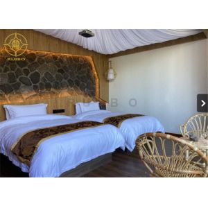 Double Layers PVDF Glamping Tent With Calcium Silicate Board Walls