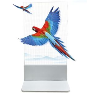 P8 Adhesive Transparent LED Display Ultra Thin 3mm 80% Transparency UV