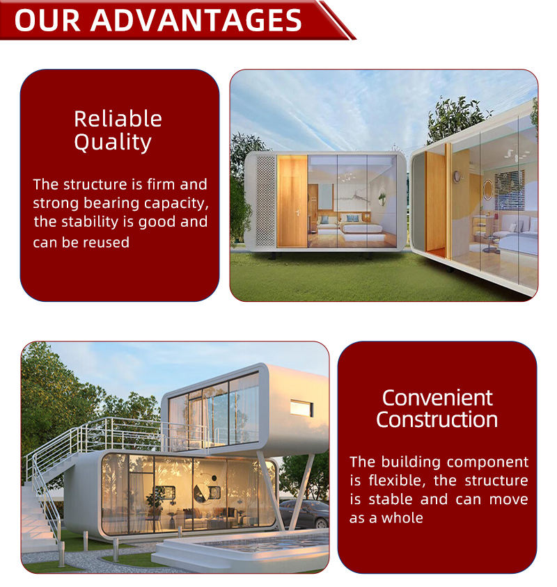 Outdoor Office Pod Prefab Container House With Modern Design Style