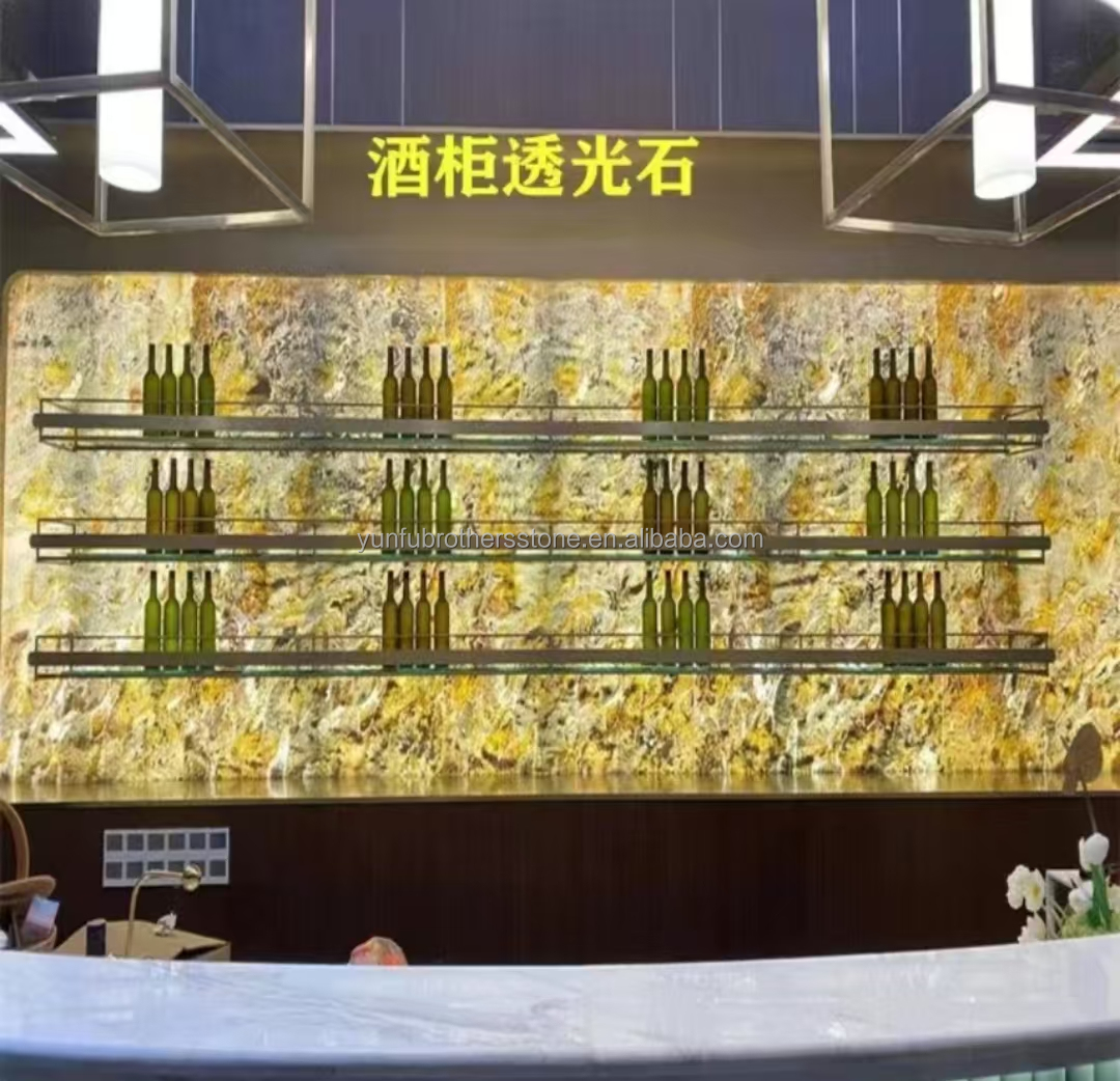 Ultra-Thin Backlit Stone Panels for Modern Style Indoor Decoration in Villa and Hotel