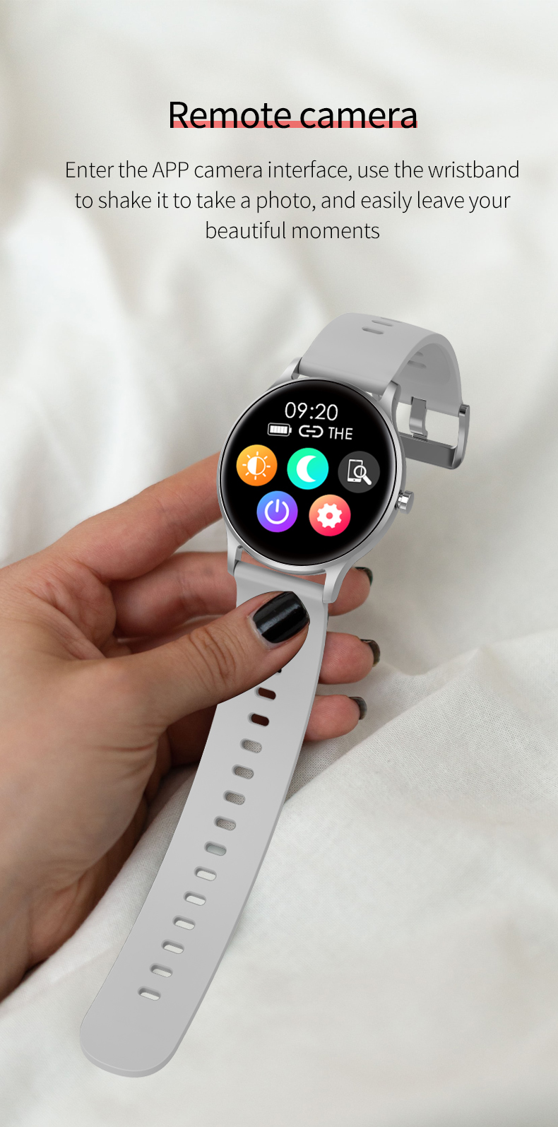 1.28inch IP67 Waterproof Smart Watch Sedentary Reminder Sleep Mode