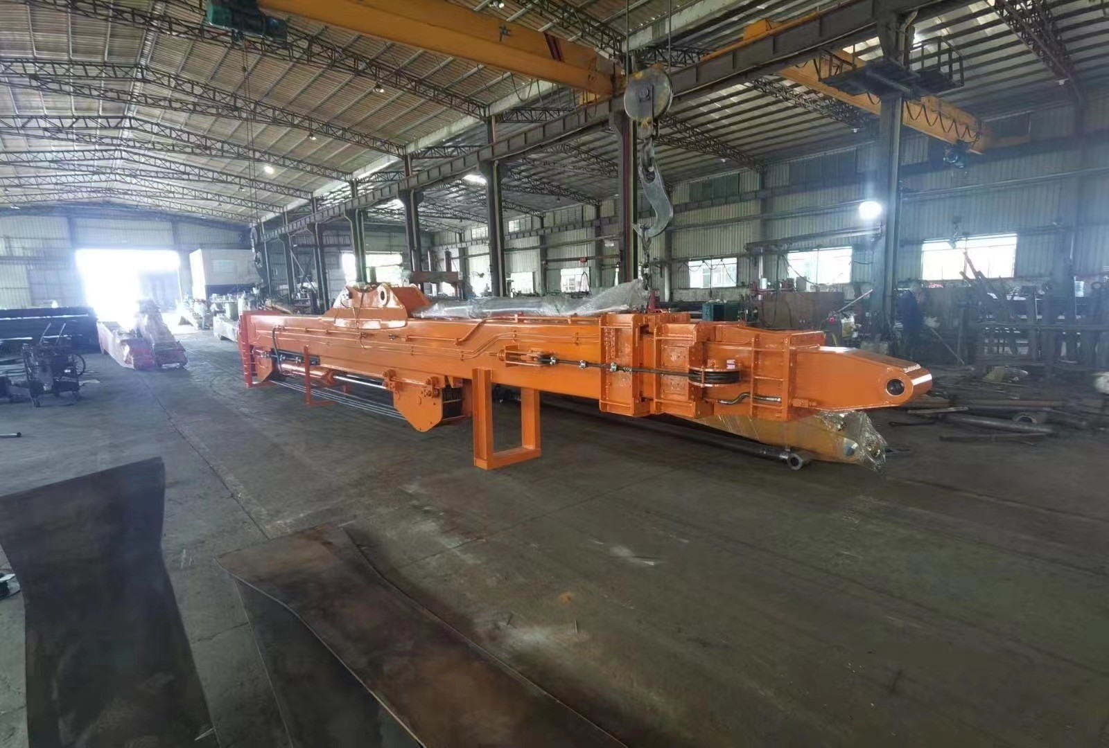 Komatsu Three Section Telescopic Dipper Arm , Q960D Long Reach Boom And Stick