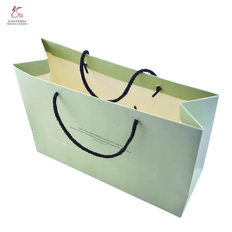 CMYK Recycled Printed Paper Shopping Bag For Toothpaste