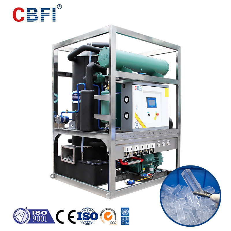R404a Ice Tube Machine 5 Tons Per Day Ice Business Uniform Thickness