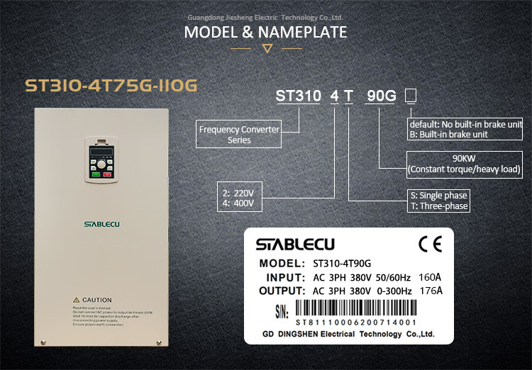 90KW AC Drive VSD Frequency Inverter For Machine
