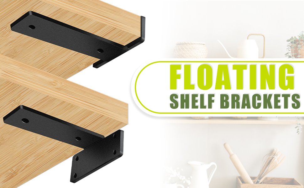 ISO9001 Rohs CE Certified 8 Inch Professional Floating Shelf Bracket Strong and Sturdy