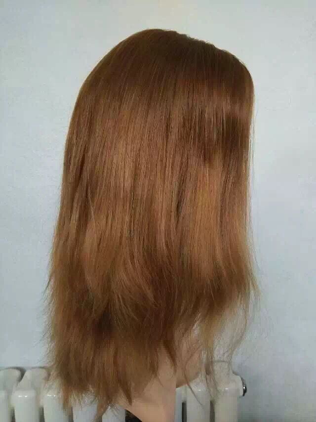 Top Quality Cuticle Blonde Unprocessed Virgin Human Hair Jewish Wig With Lace Front