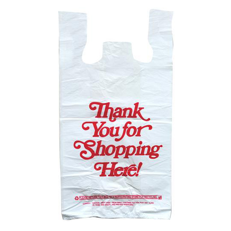 2017 Eco Friendly Customized Logo Non Woven print plastic t shirt shopping bag