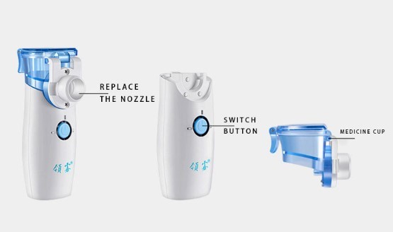 Mini Ultrasonic Personal Steam Inhaler Nebulizer Portable Handheld