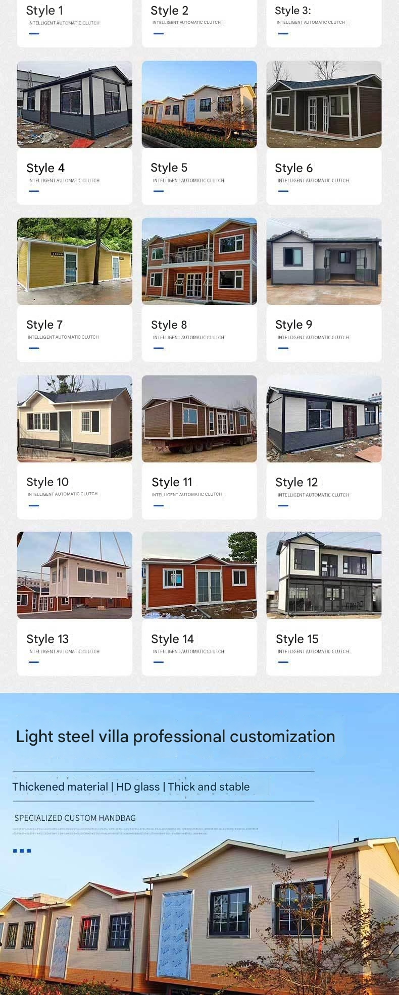 Villa Prefabricated Building Activity Room Mobile Villa Design Scheme with Steel Structure