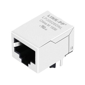 LPJ0026DNL 10/100 Base-T Tab Down Without Led 1 Port RJ45 Jack Female Connector