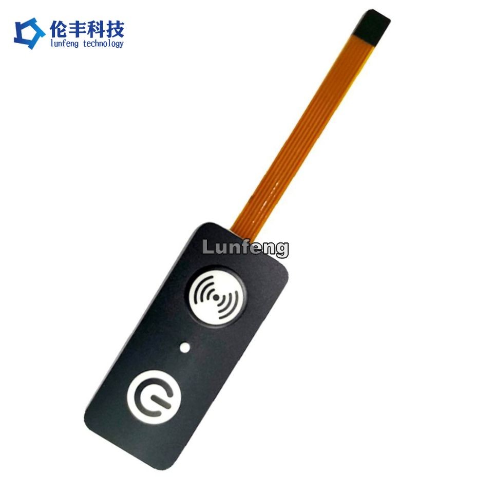 Electronics Customized Backlight Membrane Switch With Label Stickers