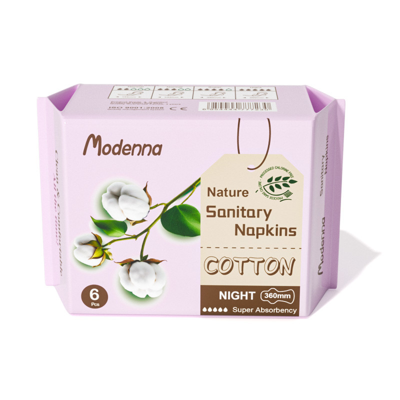 A Grade Premium China High Quality Adult Pure Cotton Disposable Ladies Sanitary Napkin Menstrual Pads