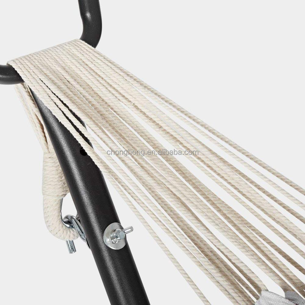 Double Hammock Two Person Hammock Chair with Steel Stand/Space Saving Steel Stand Hammock