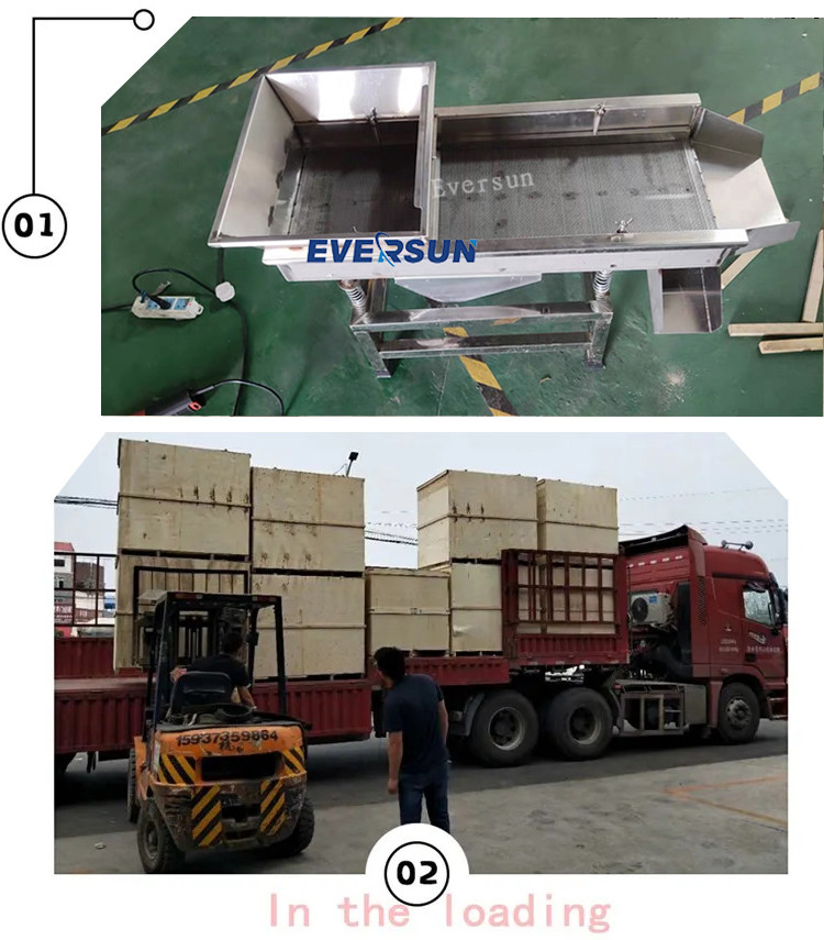 Large Capacity Carbon Steel Double Deck Linear Vibrating Screen Machine For Mineral