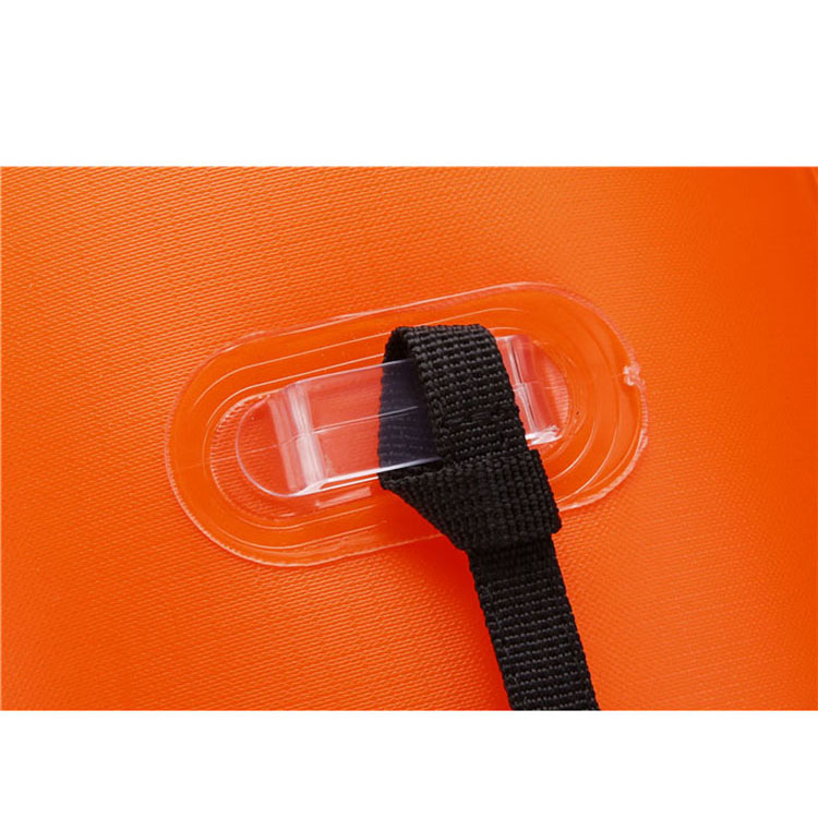 Lightweight Orange 28L Inflatable Swimming Buoy Open Water Tow Float