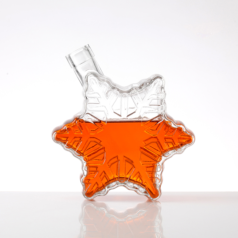 Aluminum Plastic PP Collar 100ml Glass Bottle Whisky for Beverage Industry