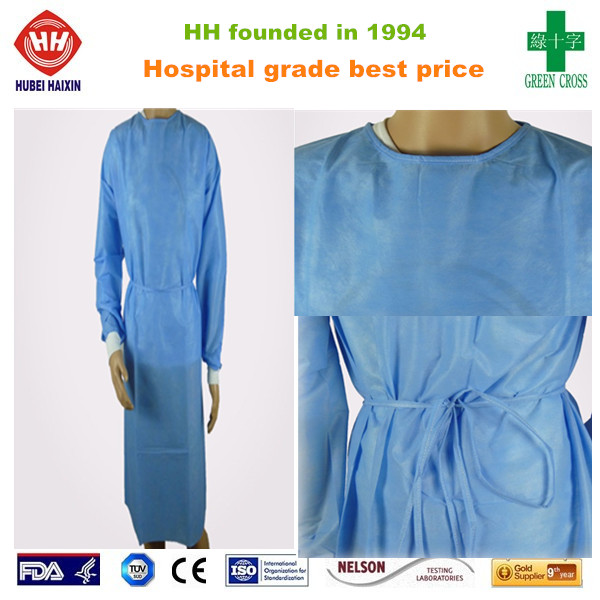 20gsm Disposable Isolation Clothing , CE FDA Isolation Gowns