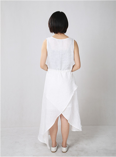 2015 Linen Cotton Fashion Short Sleeve Latest Dress Designs For Ladies
