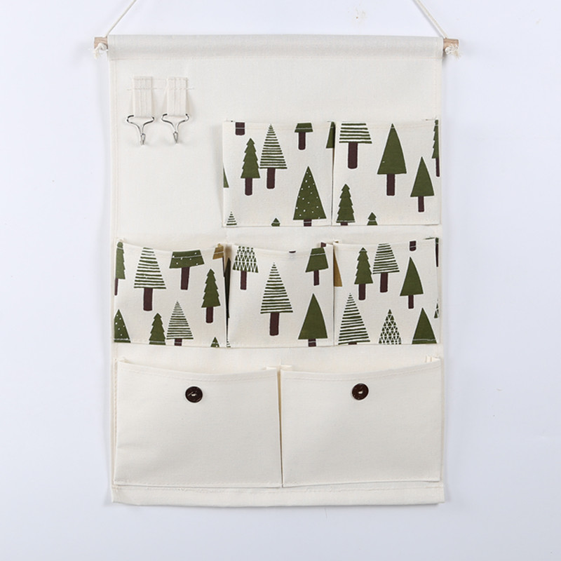 hanging storage bag pockets organizer door wall chest holder customized hedgehog whale owl