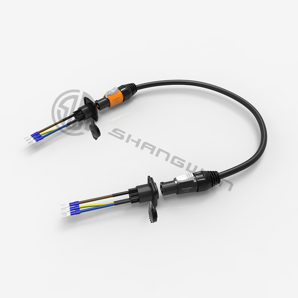Outdoor Powercon Connector Coupler Male Adapter Power Connector For Linking Cables
