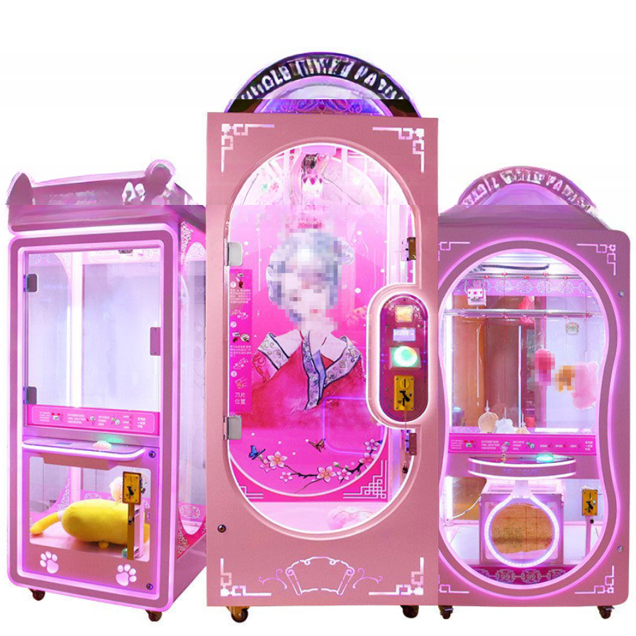 Commercial Transparent Glass Plush Dolls Claw Machine Gift Prize Stuffed Toys Crane Arcade Machine