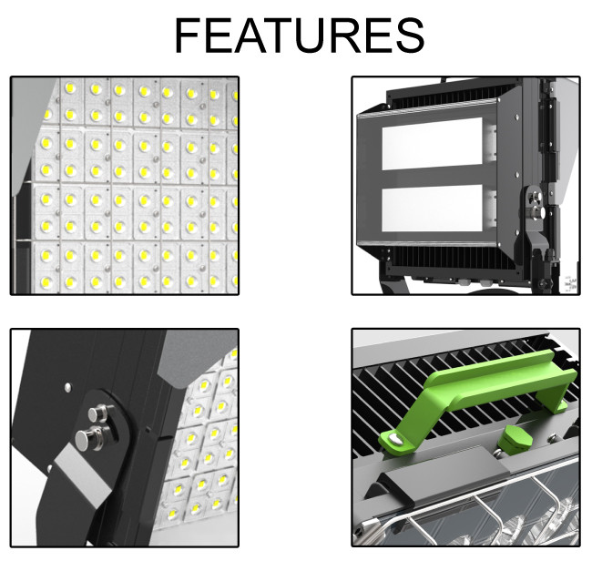 1200W LED Sports Light Meanwell / Inventronics Driver For Football Field