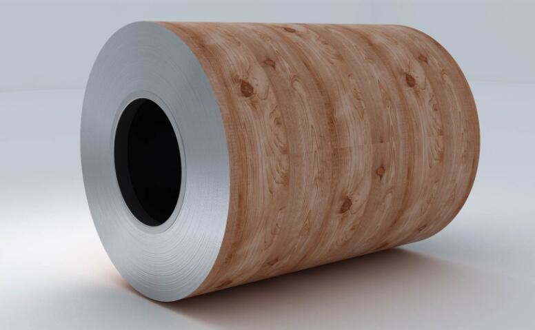 ASTM A755 Ppgi Steel Coil Wooden Grain Pattern 25-1500mm Width
