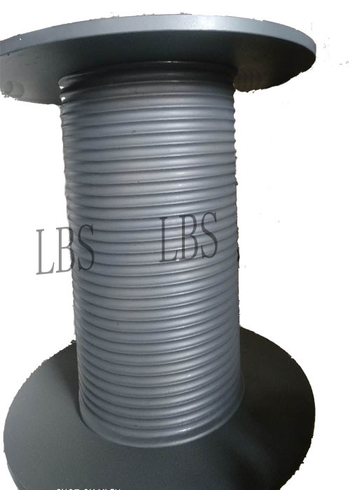 Hoist Drum Wire Rope Winch Drum Coated With Weatherproof Mounted For Tower Crane