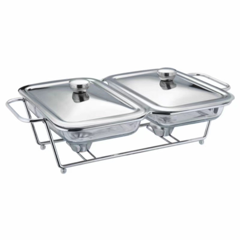 Buffet Food Warmer 2 Quart Chafing Dish For Restaurant Serving
