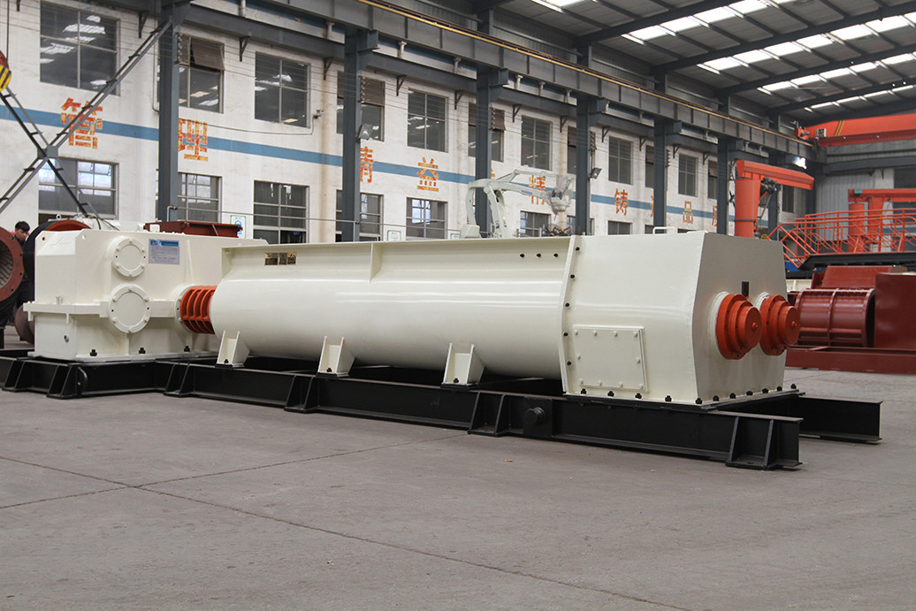 CE / ISO Certified Clay Brick Making Machines SJJ3600×420 Strong Extruding Mixer
