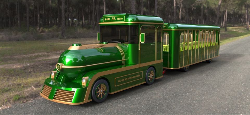 42 Seats Electric Trackless Train , Electric Tourist Train For Outside Recreation