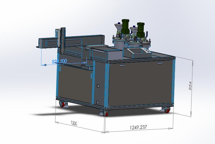 25L Tank Capacity PGB650B Robot Epoxy Resin Compound Hardner Glue Potting Machine with PLC Control System