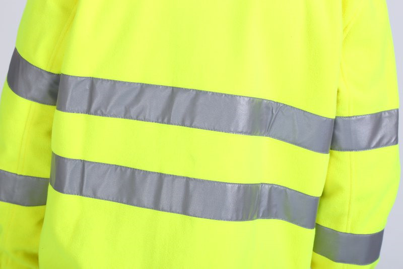 360gsm Cold Weather Workwear OEM Hi Vis Work Jacket With Flap