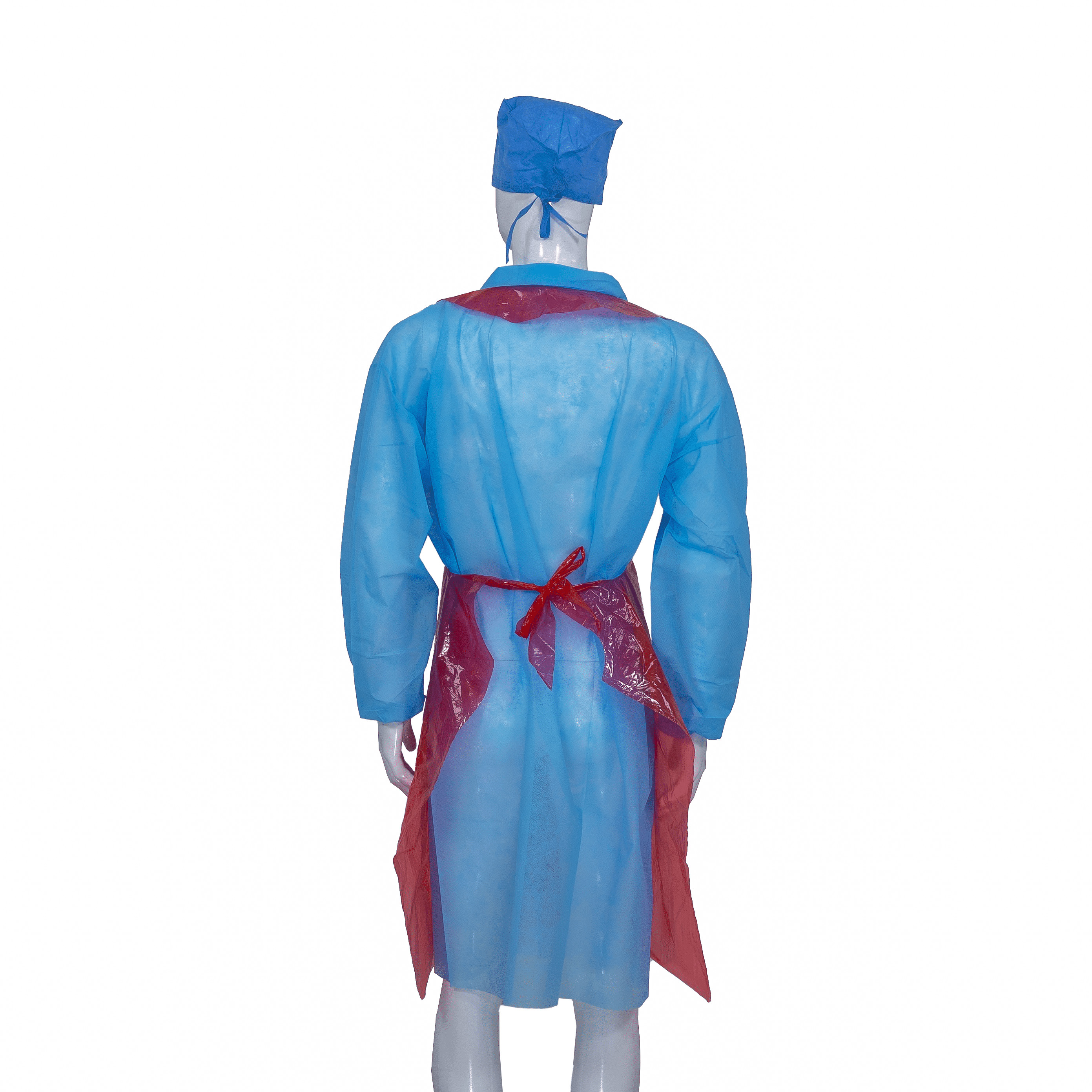 Disposable Kitchen Use PE Plastic Apron Waterproof Oil Proof Without Sleeves
