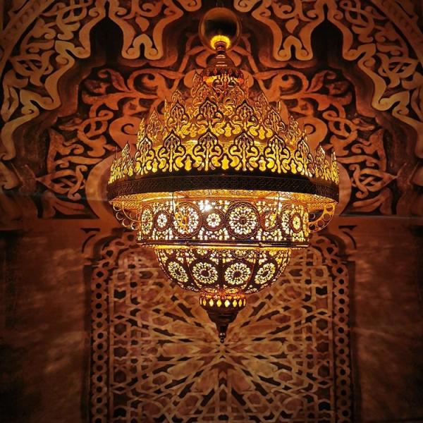 Unique Pierced Metal Hollow Carved Burning Fire Flame Shadow Flame Droplight(WH