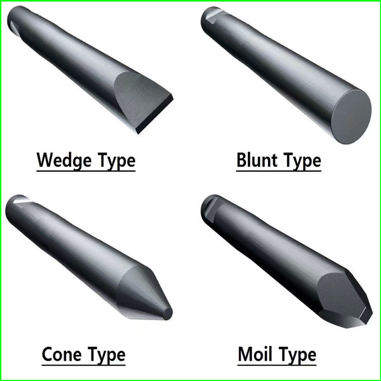 45mm-200mm Hydraulic Breaker Drill Rod Excavator Breaker Hammer Chisels