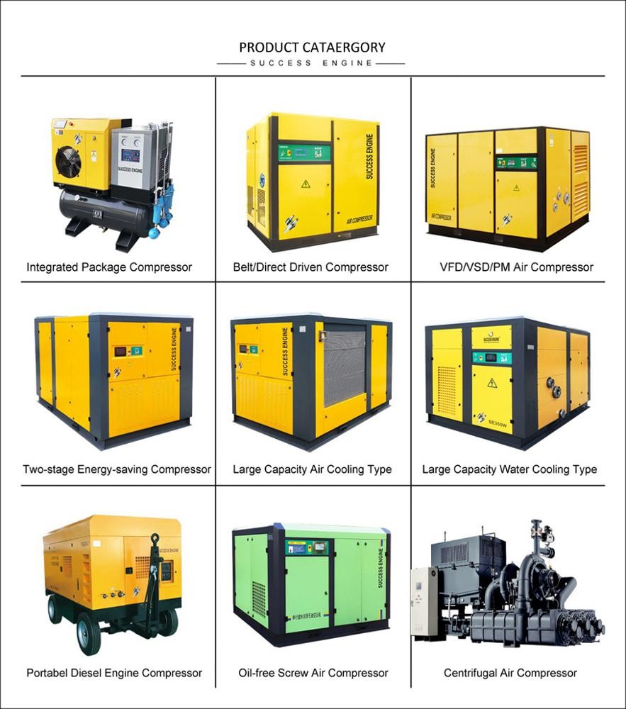 1.6m3/Min 11kw 7Bar Oil Free Screw Compressor Two Stage