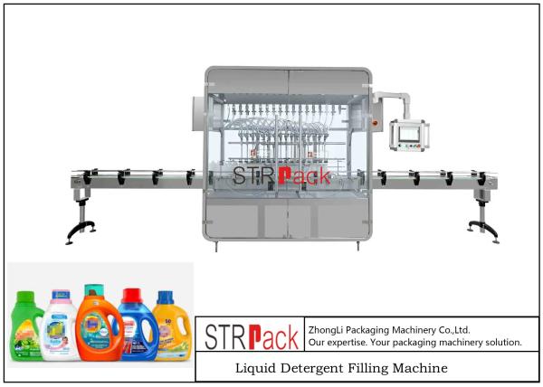 Automatic Bottle Shampoo Liquid Detergent Filling Machine With Capping Packaging