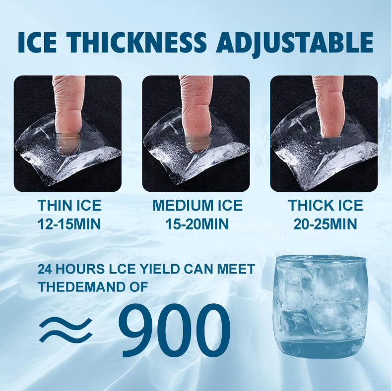 60kg Moon Shape Home Portable Ice Machine , Air Cooled 25kg Ice Machine For Home Bar