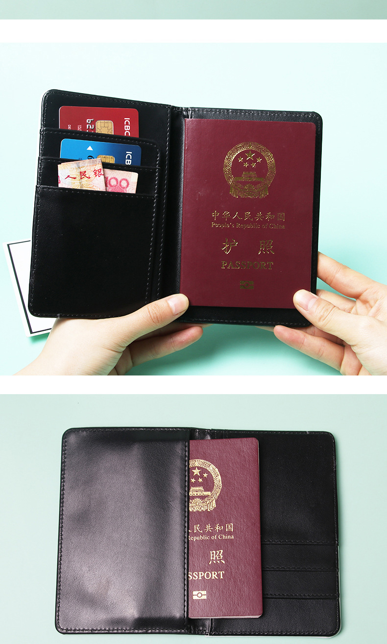 Others Pattern Type Blank Sublimation Travel Passport Holder with PU Leather Material
