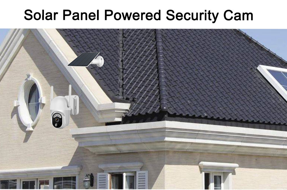 2K HD Solar Powered 4G PTZ Camera Sim Card Camera Non Stop
