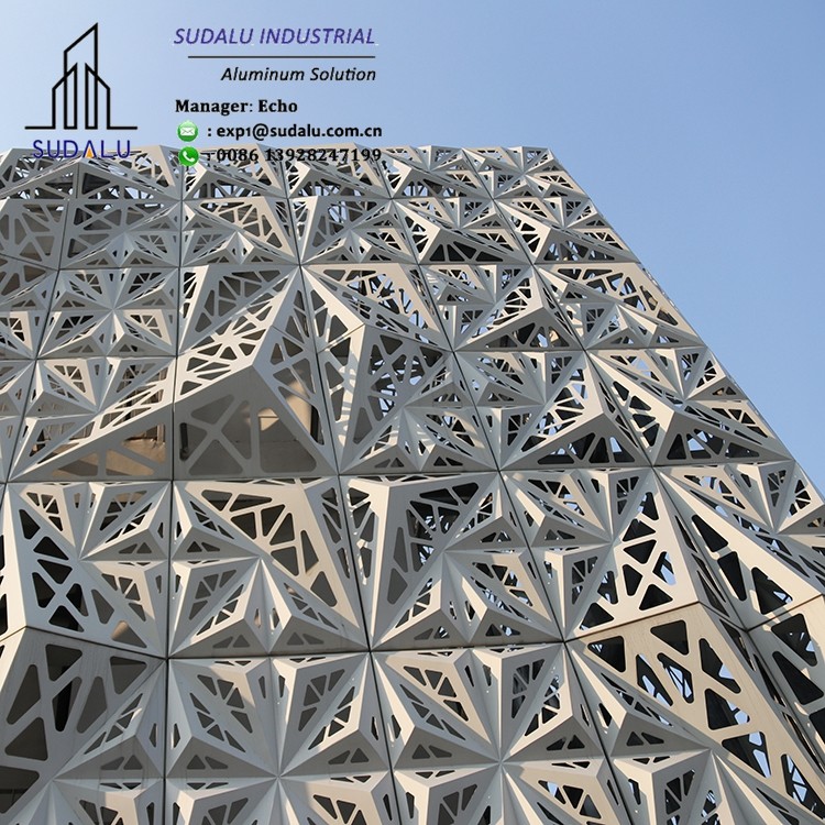 SUDALU White Color Aluminum Ceiling Decoration Panel OEM design Metal Panel from China Panel Factory