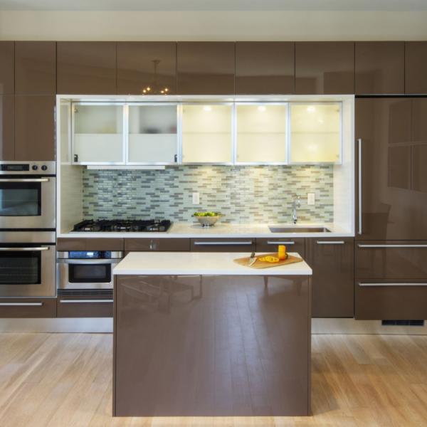 Custom Luxury Kitchen Furniture with Italian Designs Countertop Material Quartz