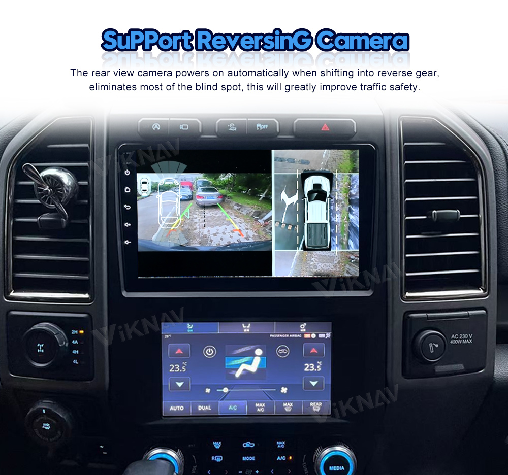 8 Core Ford F150 Android Car Radio With AC Screen Car Climate Control