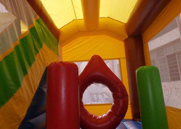Theme Park Inflatable Combo Toddlers Pirate Ship Bouncy Castle For Rent
