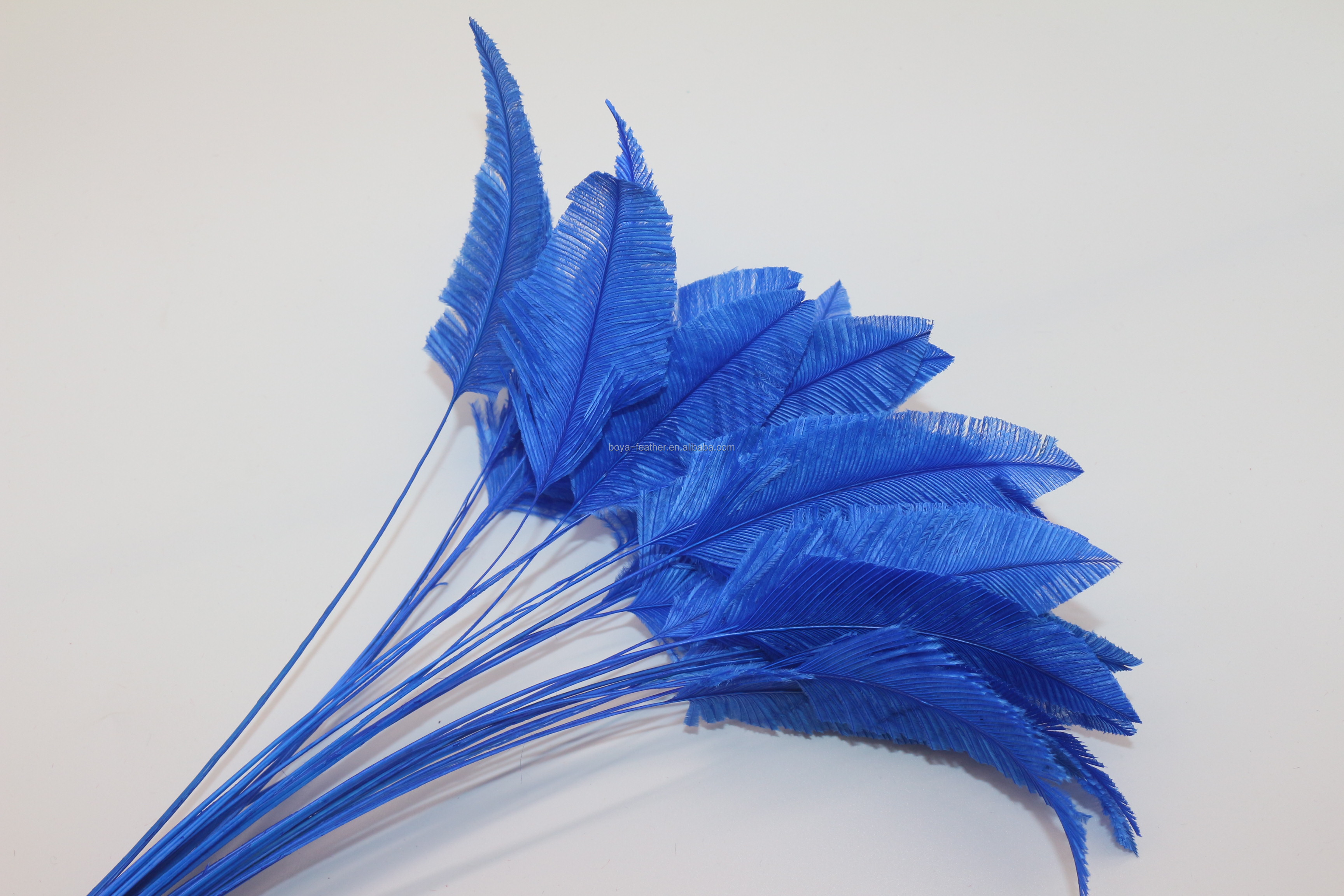 25-30cm Decor Millinery Feather , Head Arrow Stripped Ostrich Plume Feathers