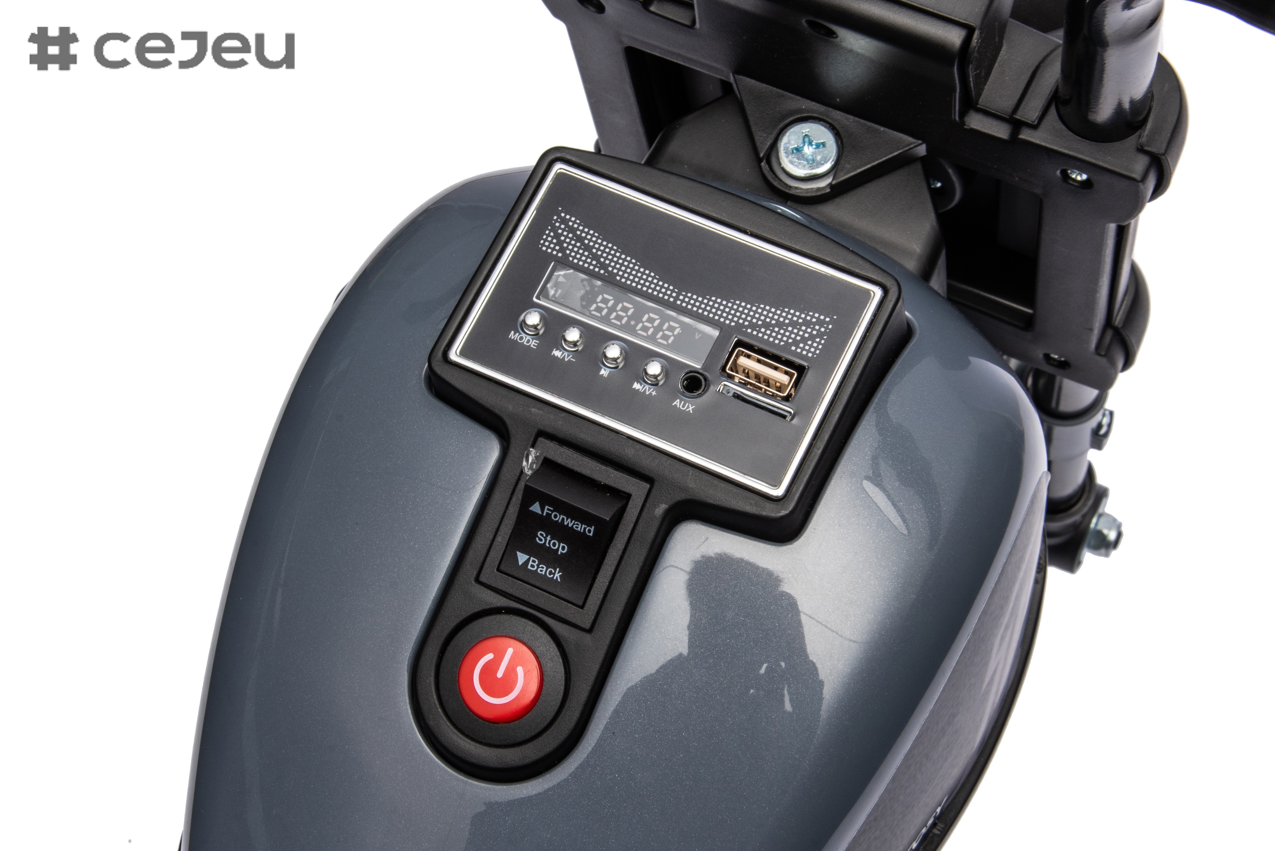 Electric Kids Motorcycle Toy, Music & Lights, Hand Acceleration & Foot Brake, 6V4.5AH