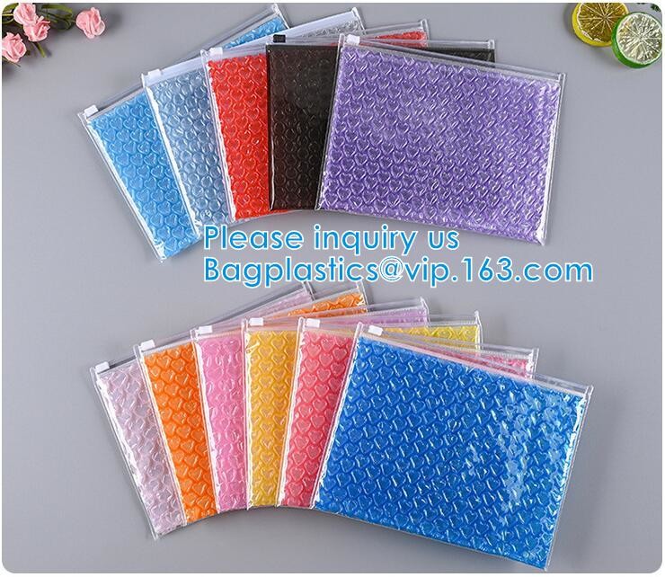 Laser Film Bubble Slider Zipper Bags Pack Express Poly Bubble Mailers Padded Shipping Mailing Bags Custom Logo