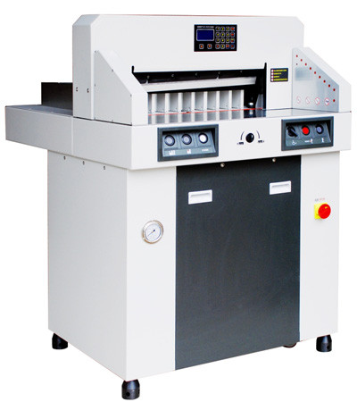 380.0kgs Hydraulic Computerized Paper Cutter 480mm Table Depth 480HP